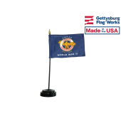 WW II Commemorative Stick Flag - 4x6"