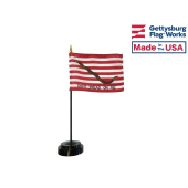 First Navy Jack Stick Flag - 4x6"