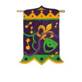 mardi gras garden flag