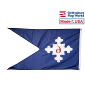 6th Corp HQ Guidon Flag (1863) - 3x5'