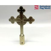 Catholic Cross Gold Finial