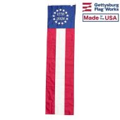 2x8' 1776 - 2026 Commemorative 250 Betsy Ross Patriotic Pulldown (Embroidered/Sewn)