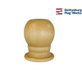 Replacement Wooden Ball Finial For Outdoor Flagpoles