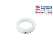 White NeverFurl Collar Ring 1"