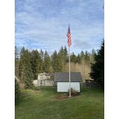 Easy order aluminum 35' flagpole 