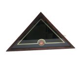 U.S. Flag Display Case with U.S. Marine Corps Medallion