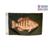 12x18" Crappie Fish Flag - Fishing Boat Flag