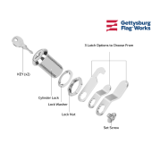 lock and key for camcleat pole
