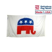 3x5' Republican G.O.P. Flag - Elephant 