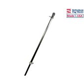 Oversized Diameter House Mounted Flagpole 1.25"