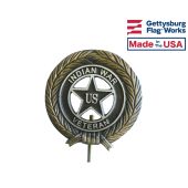 Indian War Veteran Bronze Grave Marker 