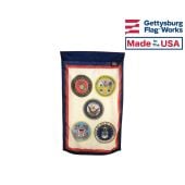 US Armed Forces (5 Branches) Garden Flag 