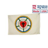 Lutheran Rose Flag 
