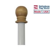 White Fiberglass Flagpole