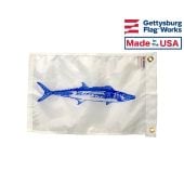 King Mackerel Fish Flag - Sport Fishing Boat Flag