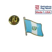 Guatemala (seal design) Lapel Pin (Single Waving Flag)
