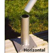 Surface mount flag stand for decks