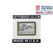 Join, or Die Rectangle Lapel Pin