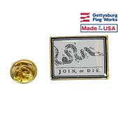 Join, or Die Rectangle Lapel Pin