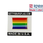 Rainbow Pride Rectangle Lapel Pin