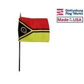Vanuatu Stick Flag - 4x6"