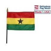 Ghana Stick Flag - 4x6"
