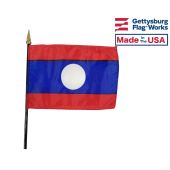 Laos Stick Flag - 4x6"