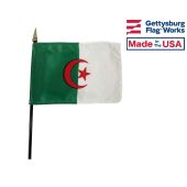 Algeria Stick Flag - 4x6"
