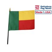 Benin Stick Flag - 4x6"