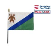Lesotho Stick Flag - 4x6"
