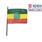 Ethiopia Stick Flag - 4x6"
