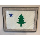 Original Maine Historic Framed Flag