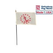 Rear Commodore Stick Flag - 4x6"