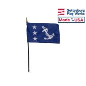 4x6" Past Commodore Stick Flag