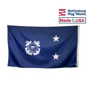 Coast Guard Rear Admiral Upper Half 2 Star Flag