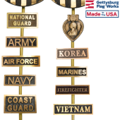 Bronze Service Insignia Plaque For Grave Markers