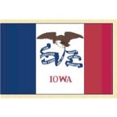 Iowa State Flag Indoor Fringe
