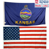 Kansas & Battle-Tough® American Flag Combo Pack