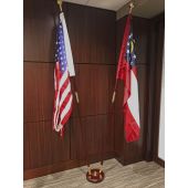 Signature Mahogany Floor Stand Two Hole