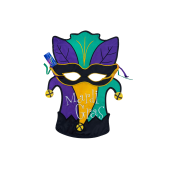 MARDI GRAS MASK BANNER