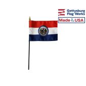 Missouri State Stick Flag - 4x6"