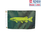 Northern Pike flag for boat front image