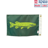 Northern Pike flag for boat front image