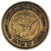 Navy Brass Medallion