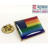 New Glory Rainbow Pin