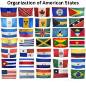 Organization of American States (O.A.S.) Flag Set