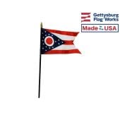 Ohio State Stick Flag - 4x6"