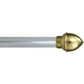 Silver Banner Pole with Acorn Ends 