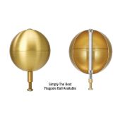 Premium Aluminum Flagpole Ball Ornament