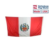 Peru Flag with Seal